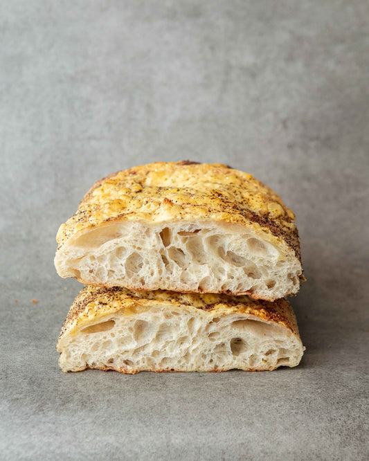Parmesan & Black Pepper Focaccia